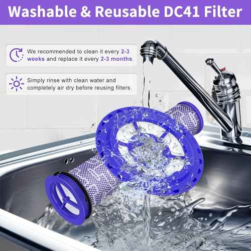 DC41 Replacement Hose and Filter Kit Compatible with Dyson DC41, DC65, DC66, UP13, UP20, Ball, Ball 2 Vacuums, Replace Parts # 920769-01 & 920640-01
