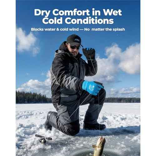 toolant Waterproof Winter Work Gloves for Men and Women, ANSI A4 Cut Resistant Freezer Gloves for Outdoor Cold Weather