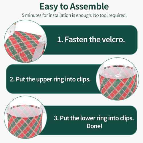 Christmas Plaid Lamp Shades Set of 2, Red and Green Diamond Pattern Linen Drum Lamp Shade with Spider Fitter for Farmhouse Table Lamps, 13" ¡¿ 13" ¡¿ 10" Christmas Decor