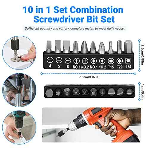 Flexible Drill Bit Extension Set 19pcs, Hex Shank 105¡ÆRight Angle Drill Attachmen, 3pcs 1/4 3/8 1/2" Universal Socket Adapter Set, 3pcs Drill Bit Holder Extension and Screwdriver Bit Kit