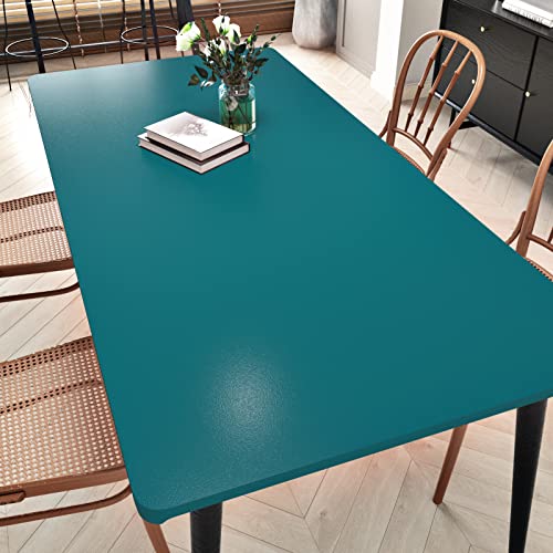 Teal Green Contact Paper for Cabinets Self Adhesive Green Wallpaper Vintage Kitchen Countertop Peel and Stick Wallpaper for Bathroom Bedroom Wall Desk Shelf Liner Vinyl Roll 15.75 x 80 in