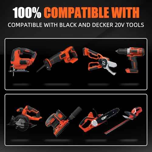 2Pack 3.8Ah 20V Replacement for Black and Decker 20V Battery Li-ion Battery LBXR20 Compatible with Black and Decker Battery 20V for Power Tool
