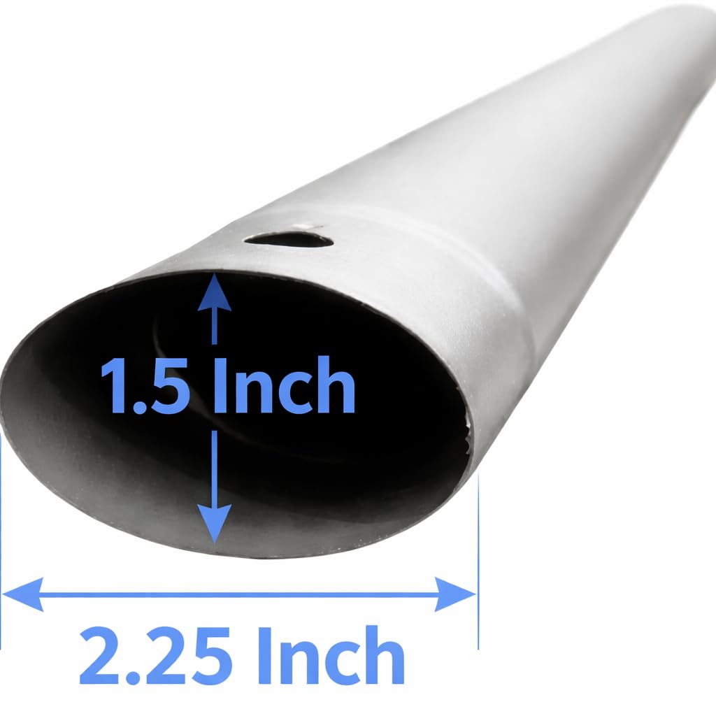Replacement Horizontal Pool Leg, Pole & Frame Support Bar Gray Oval Compatible with Bestway & Coleman Power Steel 18ft x 48in and 16ft x 48in Above Ground Swimming Pools (Fits 2022+ Models)