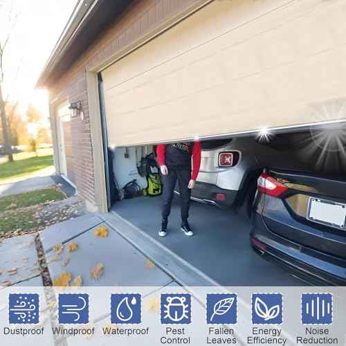 Premium Garage Door Bottom Seal - 10ft Weatherproof EPDM Rubber, Easy Install, Blocks Drafts/Rain/Rodents, Noise-Reducing & Energy Saving