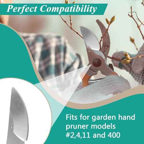 2 Pcs Hand Pruner Replacement Kit (2/3-1) for Felco Pruners Models: F2, F4 &F11 - Spare Blade, Spring & Adjustment Key for Garden Pruning Shears & Bypass Clippers