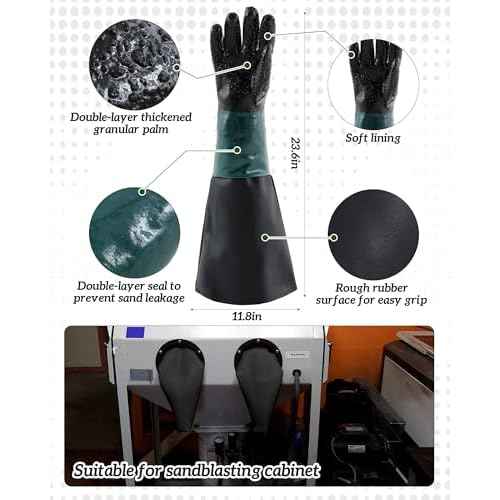 3 Pcs Shawl Cap Sandblasting Mask Set, 1 Sand Blasting Hood Cap 1 Gloves 1 Sandblasting Hood Replacement Lens Glass