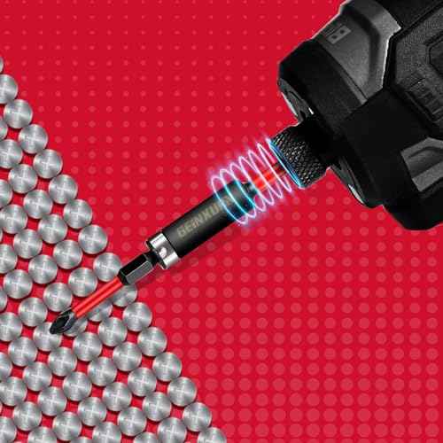 1Pcs Impact Magnetic Screwdriver Bit Holders, 12Inches Extension Socket Drill Bit Holder S2 Alloy Steel Hex Shank Quick-Change Drill Bit Guide