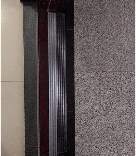Bilaida 0.8" Rise Solid Rubber Threshold Ramp, 1500 LBS Capacity, 39" Wide Non-Slip Wheelchair Ramp for Doorway Indoor or Outdoor, Bathroom, Garage and Supermarket Entrance, Cuttable Black (0.8"H, 1)