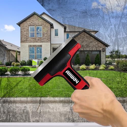 ALLWAY GTS Soft-Grip Glass & Tile Scraper, 4¡È
