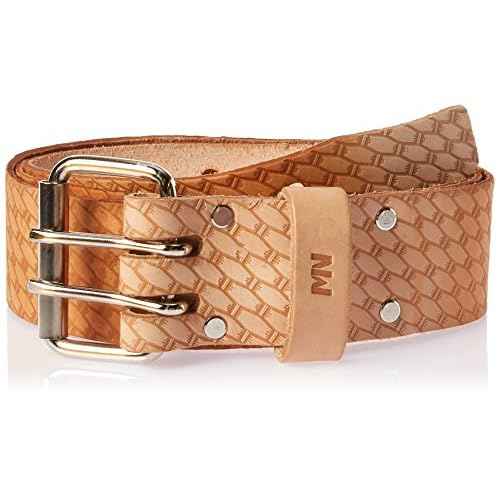 McGuire-Nicholas 2" Roller Buckle Saddle Leather Belt, XL 44-54" Waist Size , Natural - 960-XL