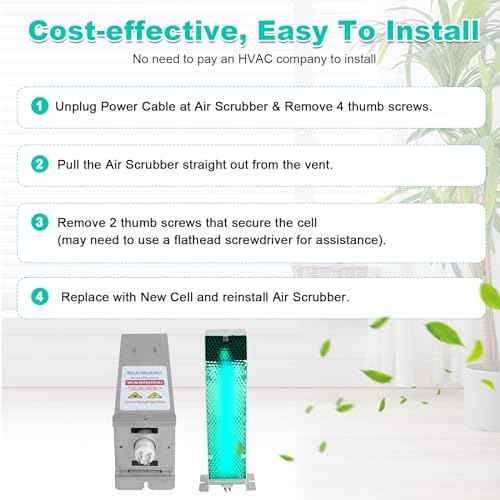 Air Scrubber Plus Advanced Photocatalytic Oxidation (PCO) 9 Inch Replacement Cell and ?¥í Bulb£¬Ozone Free, 100% Compatible with A1013A A1013C A1013P A1013Q A1013T A1013U... Rated Time 18,000h, 1 Pack