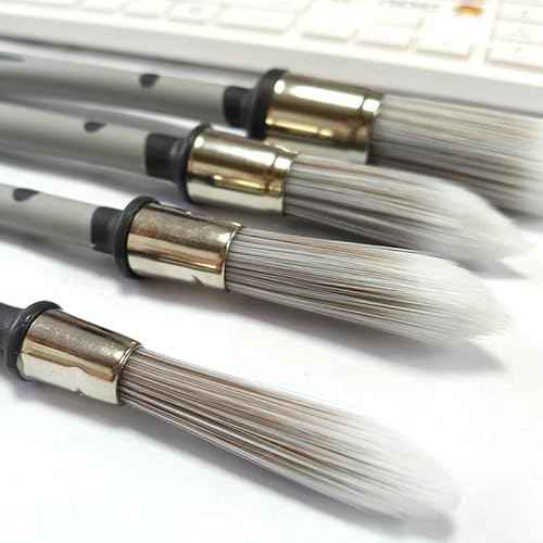 4-Pack Paint Brushes for Walls Painting - 0.4", 0.5", 0.6", 0.9", Trim Paint Brushes& Paint Edger Tool for Walls - Ideal for Baseboards, Furniture, Corners & Touch-Ups