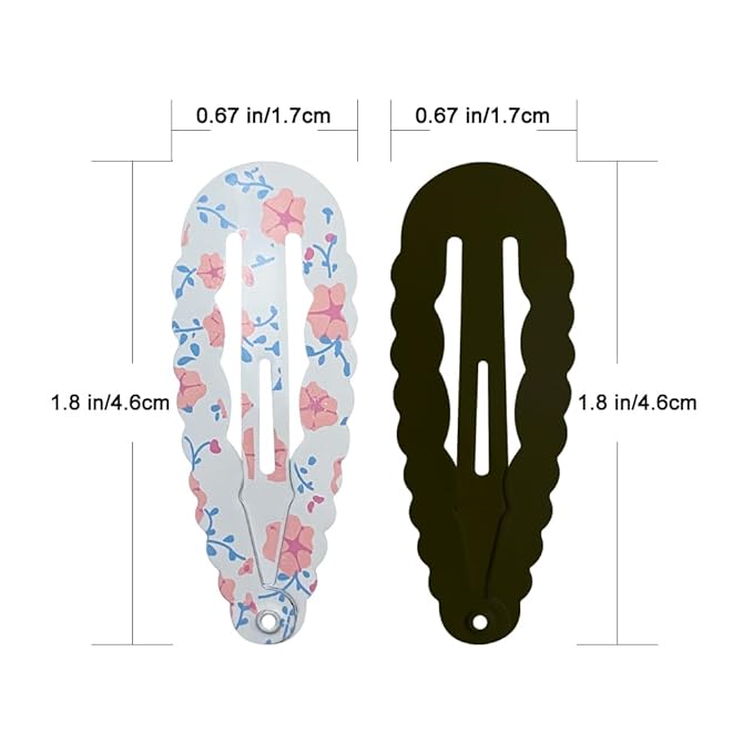 KUOM 100 Pcs Hair Clips,Metal Snap Hair Barrettes and Hair Clips for Girls,Kids,Women, Baby and Fine hair or Thick hair
