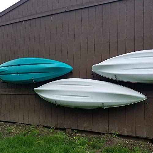 Heavy Duty Garage Storage Hooks, Wall Mount Kayak Storage Racks, Naikozmo Hangers Black + Red