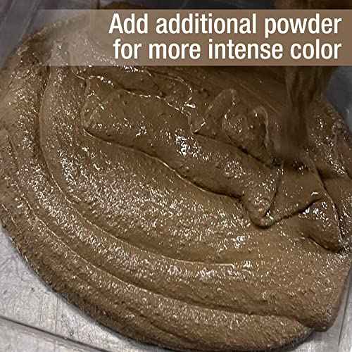 Akona Concrete & Mortar Color - Pigment Powder, Color & Dye Concrete, Ready to Use, Add to Mix, Synthetic Iron Oxide (10 Ounce, Buff, 1)
