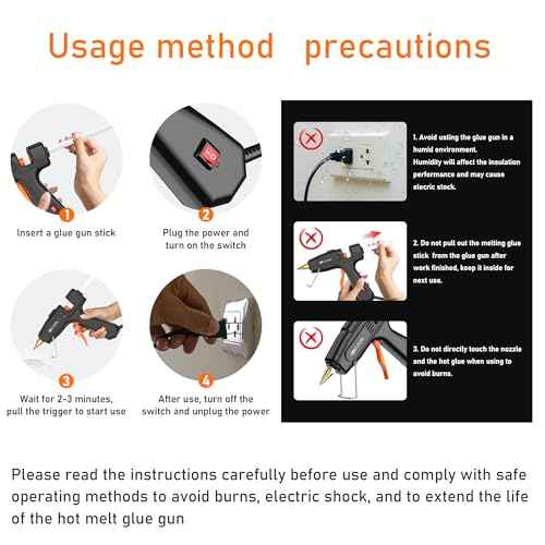 IZIO Hot Glue Gun with 21 Glue Sticks7/16") &Storage Pouch - 100W Fast Heating (2-3 Min), Heavy Duty DIY Starter Kit for Crafts, Fabric, Wood, Home Repairs,Non-Drip Precision Nozzle, ergonomic|Black