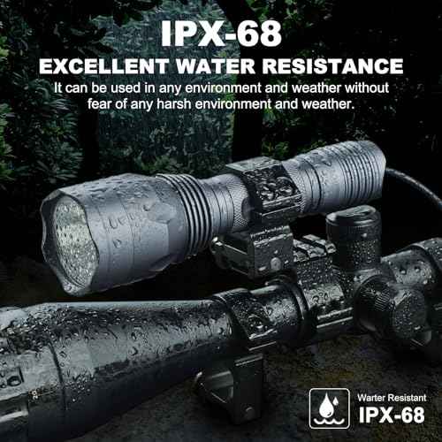 TC10 Hunting Light Kit,Green Lights 1312 Yards Hunting Flashlight High Power for Coyote,Predator, Varmint, Coon& Hog-Predator Light 1800 Lumens 1312 Yards