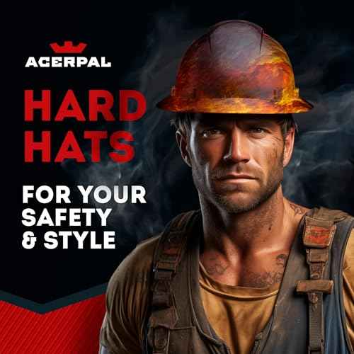Acerpal Updated Full Brim Hard Hat, Padded, OSHA Type 1 Class E, G, & C Construction Safety Approved Hardhats, Hard Hats for Men, Cascos De Construccion Helmet.