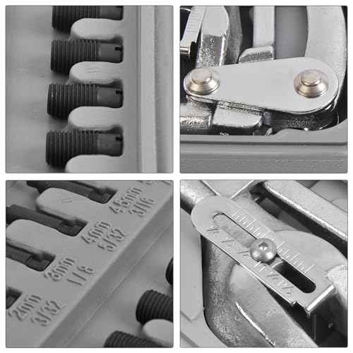 Power Punch Heavy Duty Hole Punch Set, Cr-V 3/32" x 9/32"