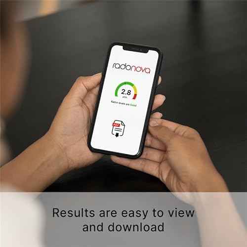QuickScreen Home Radon Test Kit - Short Term Charcoal Radon Detector (2-4 Days) Reliable Accurate Readings - EPA Approved Radon Home Test - Lab Analysis Included - Unavailable in New Jersey