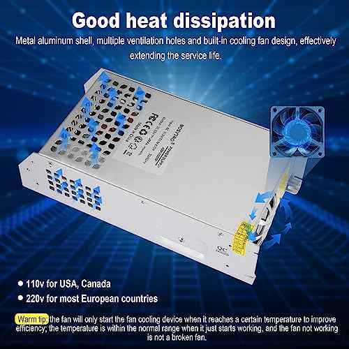 DC 48V 20.8A 1000W Switching Power Supply SMPS AC 110V / 220V-DC 48V Transformer Adapter, for LED Strip Light, CCTV Camera Security System,Computer Project of Industrial Power Supplies