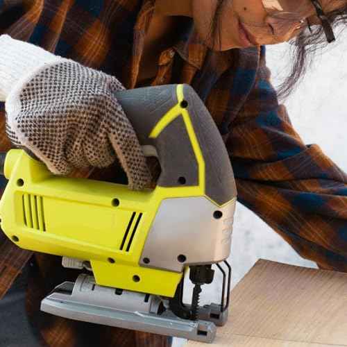 T-Shank Jigsaw Blades for Wood Contractor Assorted 7Inch Jig Saw Blades Set 5Pcs T744D T Shank Jig Saw Blades for Quick Cutting Wood, Hardwood, Plywood, Plastic, Metal, Black