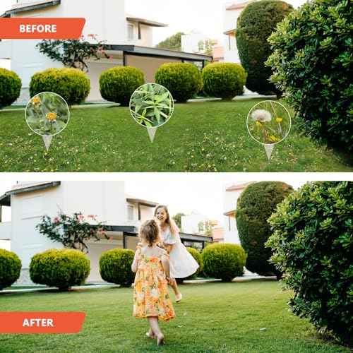 Weed Puller Tool, Gardening Stand-Up Weeder Puller with Ergonomic 39.3" Long Handle and 3 High-Strength Stainless Steel Claws, Easily Remove Weeds Without Bending, Pulling, or Kneeling