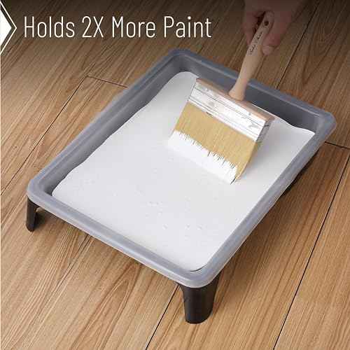 Bates- Deck Stain Brush, 6 Inch, Wooden Handle, Stain Brushes for Wood, Deck Brush, Large Paint Brushes
