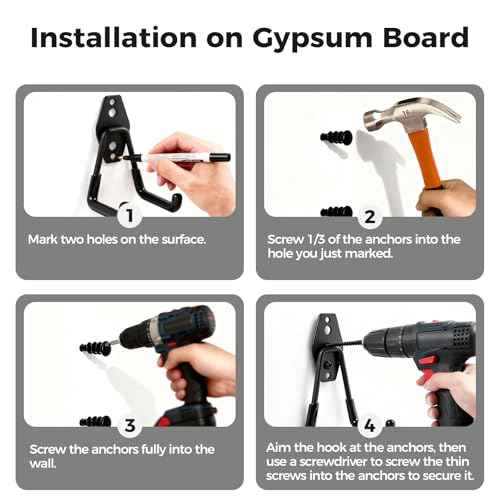 Garage Hooks Heavy Duty - 16 Pack Garage Storage Hooks Anti-Slip Coating Wall Mount Hook for Hanging Ladders Bikes Garden Tools Hose
