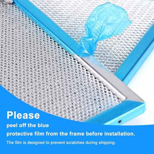 WA0575 Range Hood Filters 13.5" x 14.4" x 0.35" - 2 Pack Replacement Grease Filters for Kitchen Ventilation by oneket
