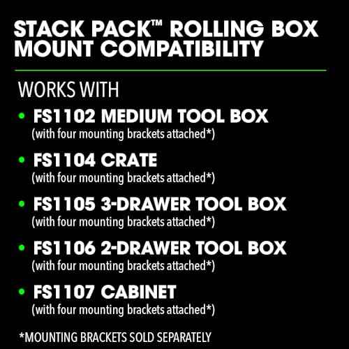 FLEX STACK PACK Storage System Rolling Box Mount - FS1504