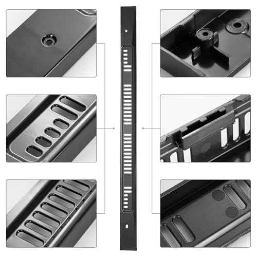 Range Oven Door Vent Trim, Compatible with Whirlpool WPW10310922 Genuine OEM, Compatible with Whirlpool Oven Door Replacement, Black Replacement Part - Replaces W10144870, W10118391, W10310922