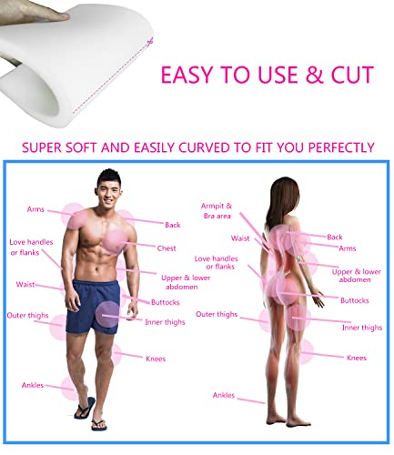 Lipo Foam Pads for Post Surgery, 3 Pack BBL Abdominal Foam Pads Boards Help Out When Using Ab Board Compression Garments Tummy Tuck,Liposuction Surgery Foam Sheet for Recovery 8" x 11"