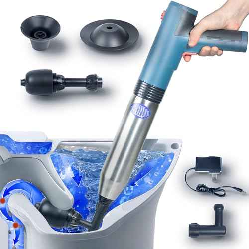 Electric Toilet Plunger, Drain Clog Remover, Air Plunger, Plungers for Bathroom Home Improvement ? Powerful High-Pressure Toilet