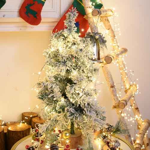 Dailyart Fairy Lights Plug in, 1000 Led Twinkle String Light with Remote 75Ft Waterproof 8 Modes Warm Cluster Lights with Timer for Bedroom Wreath Window Wedding Christmas Tree Decoration,Black Wire