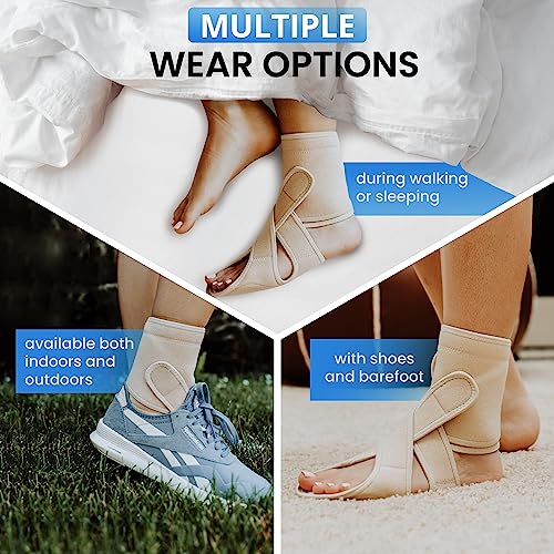 AFO Foot Drop Brace - Drop Foot Brace for Walking- AFO - Unisex (Right - One Size)