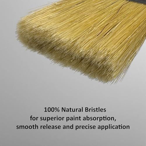 2 inch Angled Trim Paint Brush - Premium European Quality - 100% Natural Bristles