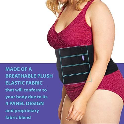 Everyday Medical Plus Size Post Surgery Abdominal Binder I Bariatric Stomach Wrap I Hernia Support for Men and Women I Obesity Girdle great for Liposuction, Postpartum, C-section, Hernia-Size Wide 3XL