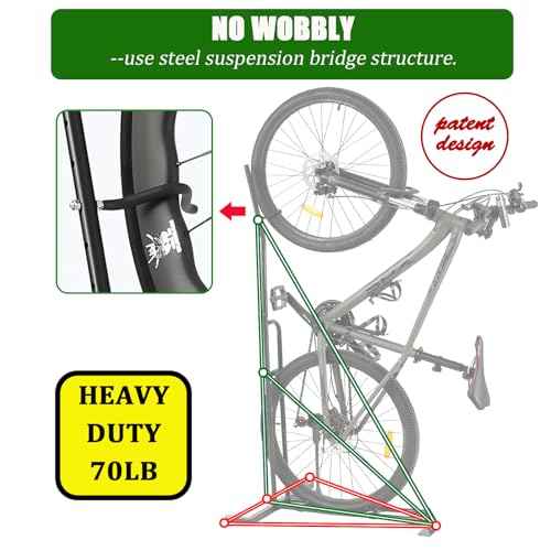 Bike Stand,Vertical Bike Rack For Indoor Bike Storage,Upright Bicycle Stand Floor. (StyleA-1pack)