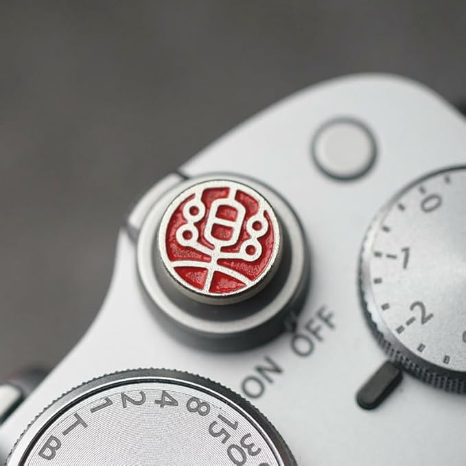 Camera Shutter Button， Soft Release Button Compatible with FUJIFILM X-T5 X-30II X-T2 X-PRO3 X-PRO2 X100V X100T X100F X-E3 XT4 X-E3 (RED)