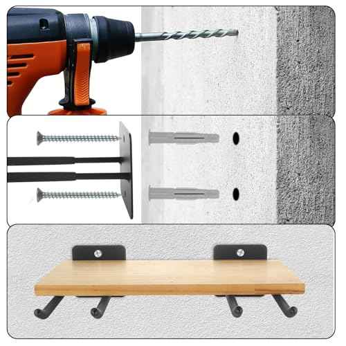 SHUESS 12.2 Inches Long Large Garage Hooks, 4 Pack Heavy Duty Garage Storage Utility Hooks, Wall Mount Organizer, Long Tool Hanger for Hanging Tire, Chairs, Hoses, Garden Tool, Bulk Items, Ropes, etc