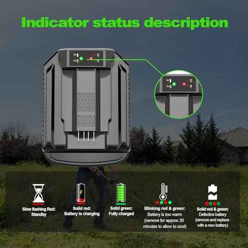 Rapid Faster Charger Replacement for EGO 56V Battery Charger CH2100,Compatible with EGO 56V Power+ Batttery BA1400 BA2800 BA4200 BA5600