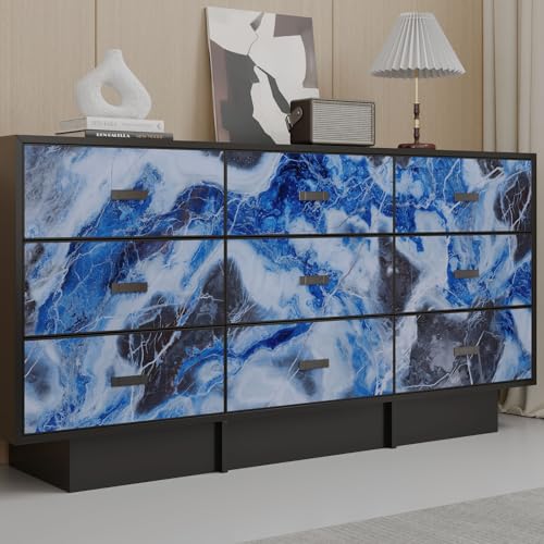 VaryPaper 15.7''x78.7'' Abstract Royal Blue Marble Contact Paper Waterproof Marble Wallpaper Peel and Stick Countertops Table Vinyl Wrap Self Adhesive Removable Wall Paper for Kitchen Bedroom Bathroom