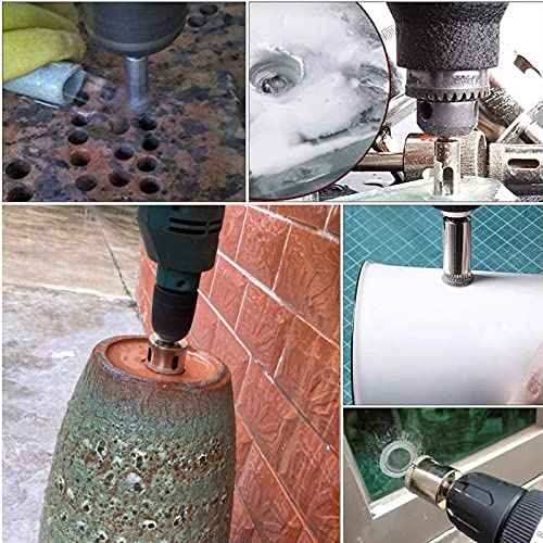 1/4" / 6mm Diamond Hole Saw Drill Bits, Glass Tile Hole Saw - Pack of 15