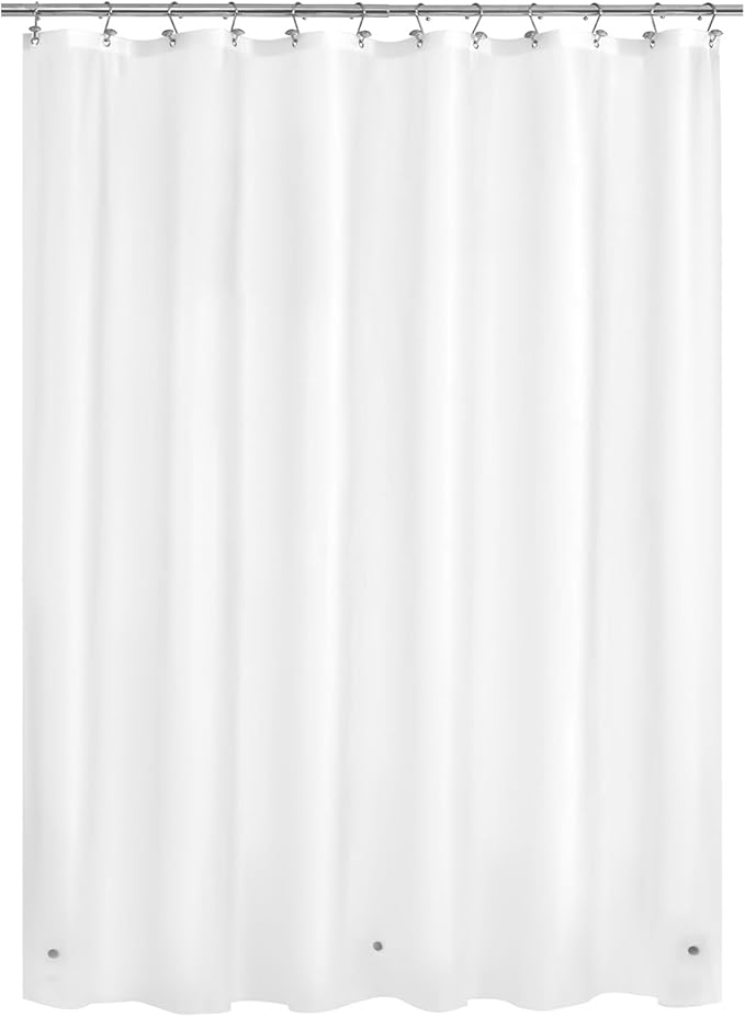 Mrs Awesome Frost Shower Curtain Liner with 3 Magnets, 69x70 Frosted PEVA Shower Liner, Light Weight Plastic Shower Curtain for Bathroom, Waterproof,Frost