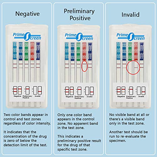 Prime Screen [25 Pack] 6 Panel Oral Saliva Drug Test Kit, Employment and Insurance Testing (AMP, COC, MET, OPI, PCP, THC) - ODOA-166