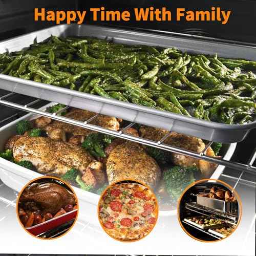 W10256908 Oven Rack Replacement for Whirlpool Stove Oven Parts Amana Maytag Kenmore Jenn-Air Range Oven Racks 304 Stainless Steel WPW10256908 Oven Wire Rack Baking Rack 24" x 15.7" Not Universal 2 Pcs