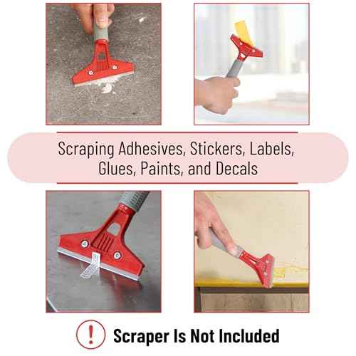 Bates- Replacement Scraper Blades, 4 Inch, 30 Pcs, Stainless Steel Razor Blades, Scraper Blades, Floor Scrapper Blade, Replacement Razor Blades, Paint Scraper Blades, 4 Inch Scraper Blades