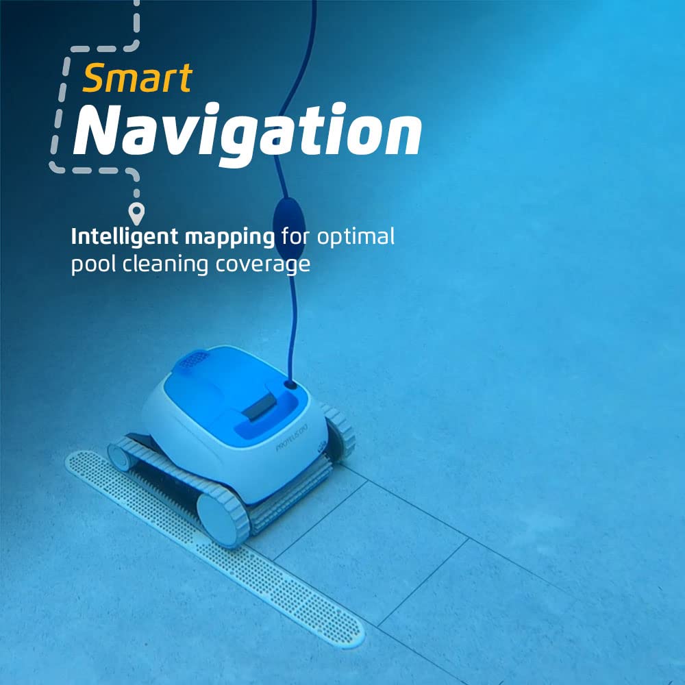 Dolphin Proteus DX3 Automatic Robotic Pool Vacuum Cleaner, Wall Climbing, Active Scrubber Brush, Ideal for In-ground Pools up to 33 FT in Length
