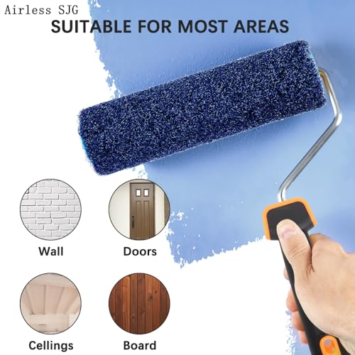 Airless SJG-9" Drywall Compound Roller Cover | Drywall Texture Roller Brush (1 Piece)